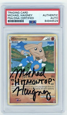 PSA Signed Micheal Haigney Hitmontop Call of Legends 8/95 Holo Rare - Image 1 of 2