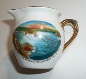 Vintage Niagra Falls, NY General View Souvenir 2.5"H Pitcher - Picture 1 of 5