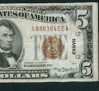 $5 1934 ( Hawaii ) Federal Reserve Note * Daily Currency Auctions *