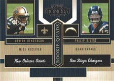 2004 Playoff Honors Rookie Quad #RQ3 Philip Rivers Henderson Bell Watts /1250