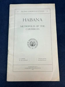 1924 HABANA KARIBIK ALLGEMEINE BESCHREIBENDE DATEN Panamerikanische Union Broschüre ABB. - Bild 1 von 5