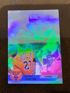 MICHAEL JORDAN carte hologramme Chicago Bulls MOST VALUABLE PLAYER EB1