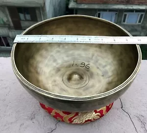 10 Zoll Himalaya Lingam Singschale Chakra Heilung - Antike Schalen-Klangschale - Bild 1 von 5