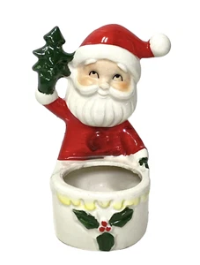 MCM Santa Christmas Candle Toothpick Holder Kitsch 1950s Made in Japan - Picture 1 of 8