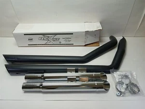 Harley-Davidson 07-14 Dyna RC Exhaust Super Slip-Ons Mufflers Black RCX212B - Picture 1 of 14