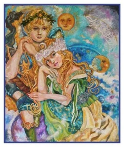 Angel of Goddesses Contemporary Artist Yumi Sugai Counted Cross Stitch Pattern - Picture 1 of 1