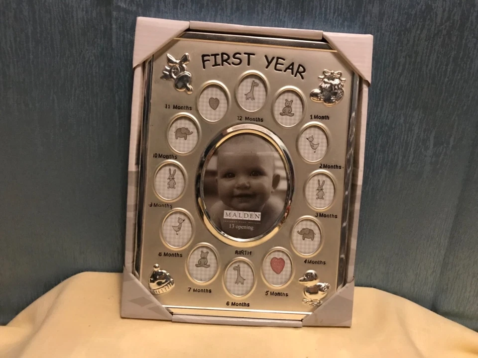 Malden International Designs Baby's First Year Collage Picture Frame 13 Option