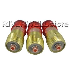 TIG Stubby Gas Lens Collet 17GL332 3/32" & 2.4mm Fit DB SR WP 17 18 26 Torch 3pk - Picture 1 of 9