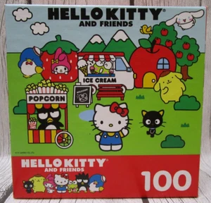 Hello Kitty and Friends Sanrio 100 Piece Jigsaw Puzzle - Ice Cream Park - NEW - Picture 1 of 4