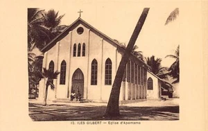 Kiribati - Gilbert Islands - ABEMAMA - The church - Publ. F. Chapeau 12 - Picture 1 of 2