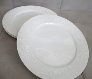 4 Tabletops Unlimited Studio TU Emilia 10 5/8" Dinner Plates Bone China Set of 4 - Picture 1 of 4
