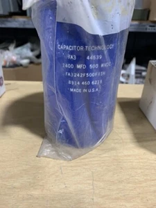 CAPACITOR TECHNOLOGY FA3 2400MFD 450 WVDC CAPACITOR  B208 - Picture 1 of 1