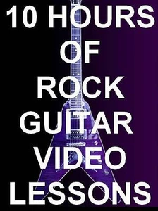 10 Hours Of Rock Guitar Lessons on 1 DVD ROM Computer Video! TONS OF STUFF! - Picture 1 of 3