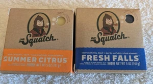 Dr. Squatch Natural Bar Soaps -SUMMER CITRUS & FRESH FALLS 141g each - Picture 1 of 2