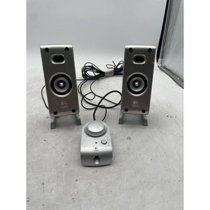 Logitech S-0085A Z3 10000028-0414R Desktop Speakers w/ Wired Remote L/R JEC1 - Picture 1 of 7