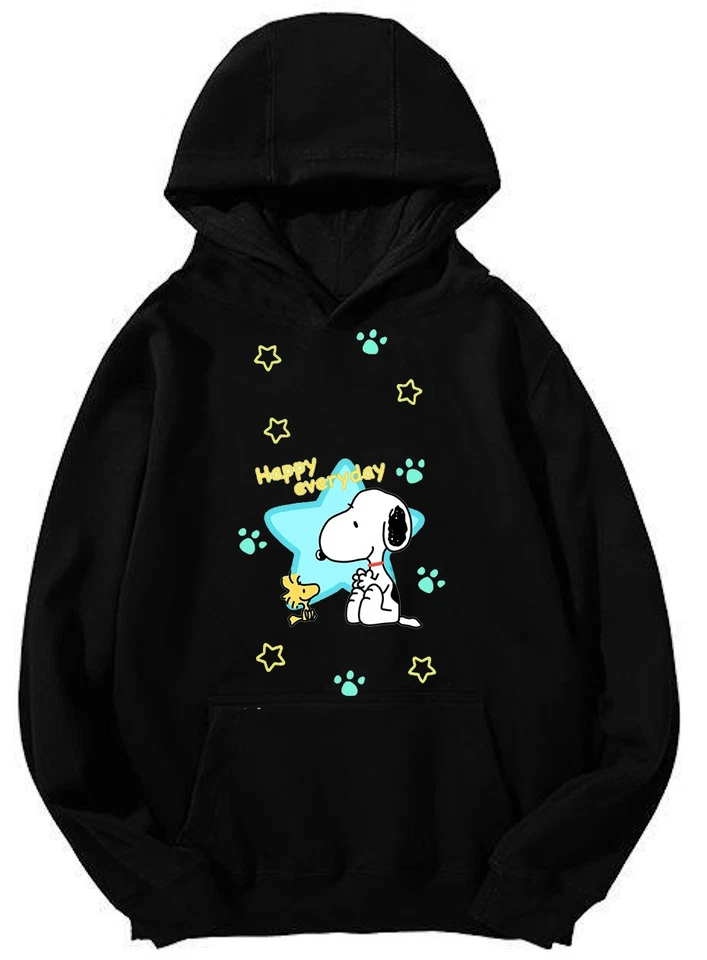 Sudadera con Capucha Snoopy Happy Everyday - Diseño Peanuts Star & Paws Sudadera con Capucha Unisex Foto 1 de 2