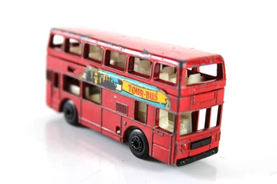 Matchbox LEYLAND TITAN 1981 1/24 Tour-Bus London-Wide Modellino Vintage Autobus - Immagine 1 di 4