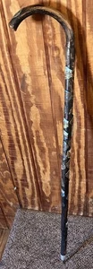 Vintage Gehstock Stock Deutsches Wander Souvenir mit 28 Abzeichen 36" - Bild 1 von 13