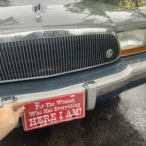 1992-1996 Buick Roadmaster Vanity Plate Exterior Accessories Front Bumper Trim - Picture 1 of 11