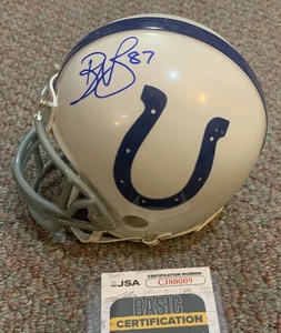 REGGIE WAYNE Indianapolis Colts signed mini helmet - JSA Cert. - Picture 1 of 4