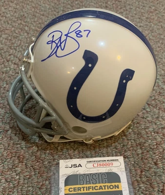 REGGIE WAYNE Indianapolis Colts signed mini helmet - JSA Cert. - Image 1 of 4