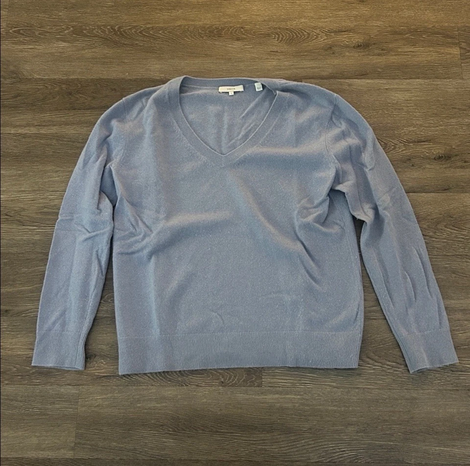 Vince мягкий синий кашемир верхний размер маленький - Изображение 1 из 3