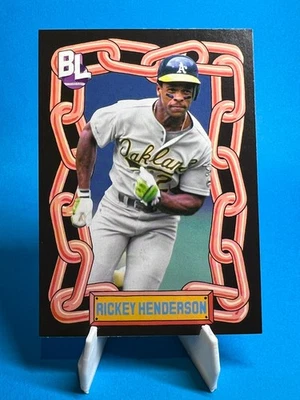 2024 TOPPS BIG LEAGUE - INSERT (RICKEY HENDERSON) #TBL-22. - Image 1 of 2