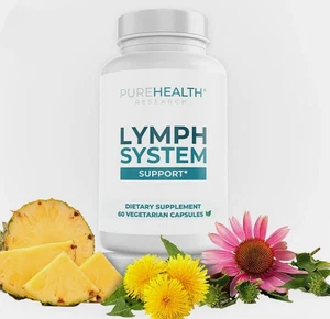 PureHealth Research & Cleanse Support Lymph Detox -Reduce Swelling, Lymph System - Picture 1 of 4