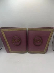 ROAB Masonic The Knight Order Of Merit Vintage Gauntlets Cuffs - Picture 1 of 15