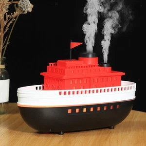 Boat Model Essential Oil Diffuser Flame Air Humidifier for Hotel and Living - Picture 1 of 7