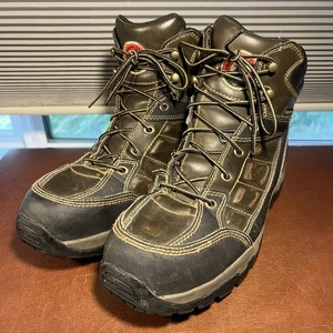 Red Wing Irish Setter Work Boots Men’s Size 9.5D #83400 Safety Toe Brown Leather - Picture 1 of 13