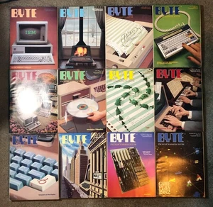BYTE Magazine Full Year 1982 Volume 7 Issues 1-12 VTG Computers Complete - Picture 1 of 6