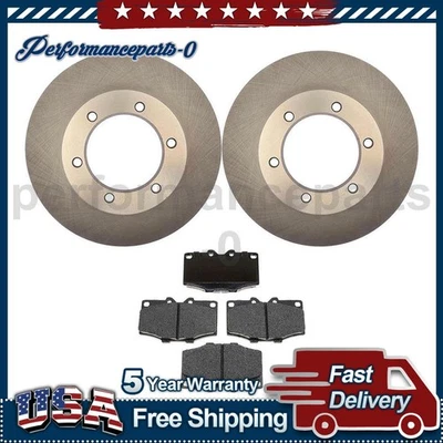 Front Disc Brake Pad Set Disc Brake Rotor for Toyota 4Runner 1986-1989 - Image 1 of 4