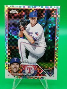 2023 Topps Chrome Baseball Jacob deGrom Texas Rangers X-Fractor #12 - Picture 1 of 3