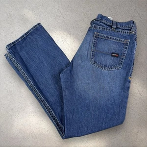 Ariat M2 Relaxed Boot Cut Jeans Herren 40x36 mittelblau Waschung dicke Nähte - Bild 1 von 6