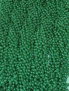 48 Green Mardi Gras Beads St Patricks Day 4 Dozen Necklaces Party Favors 4 Dozen - Picture 1 of 1