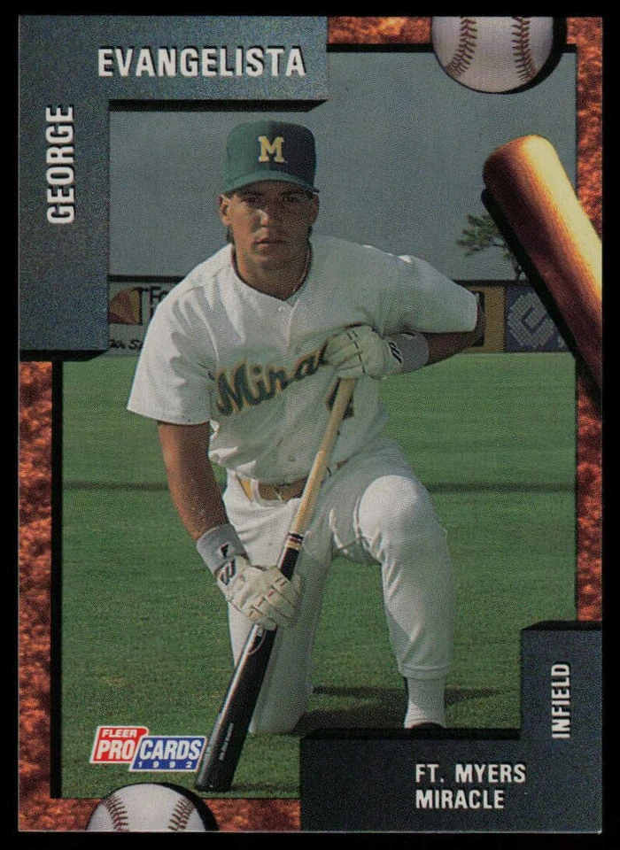 1992 Fleer ProCards George Evangelista Fort Myers Miracle - Image 1 of 2
