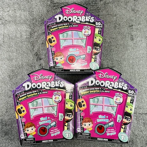 Lot Of 3 Disney Doorables Mini Figured Peek Series 7 - 3 Sealed Box Lot Cover