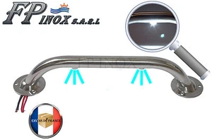Main Courante 2 LED ? Blanche ( Rampe ) inox 316 Longueur 560mm - Imagen 1 de 3
