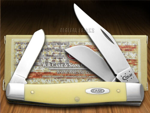 Case xx Knife Large Stockman Yellow Delrin Carbon Steel Pocket Knives 00203