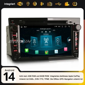 CarPlay 64GB Android 14 Autoradio Navi Opel Corsa D Antara Zafira Astra H Vectra - Bild 1 von 24