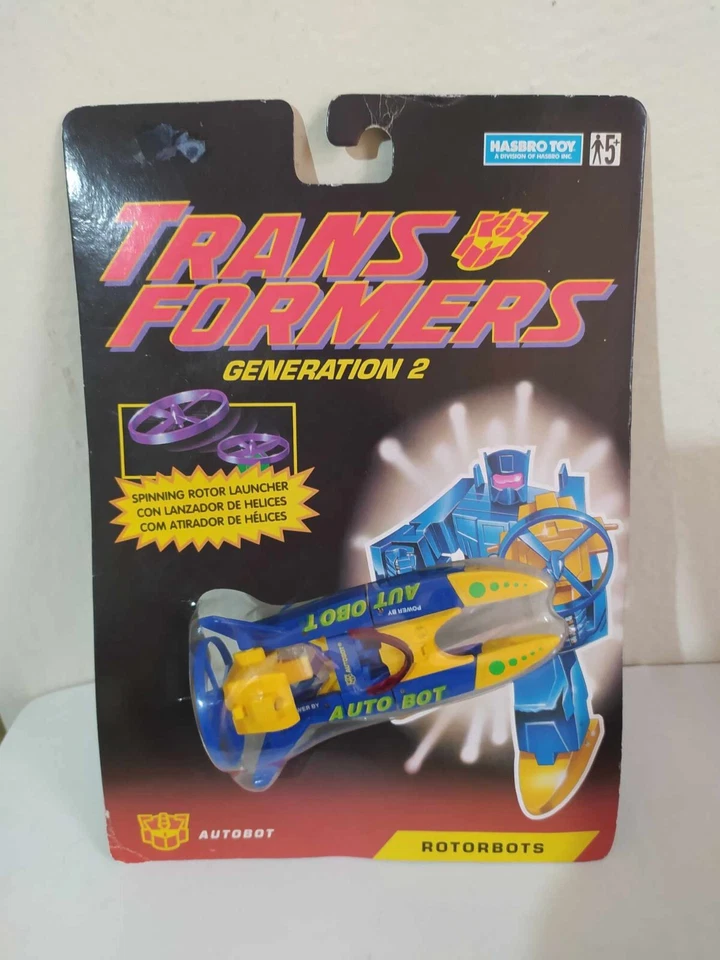 Rare vtg Transformers GEN2 Rotorbots Piranha Hasbro 1993 NOC - Image 1 of 4