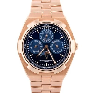 Vacheron Constantin Overseas Perpetual Calendar Blue 18K Rose Gold 4300V BOX - Picture 1 of 9