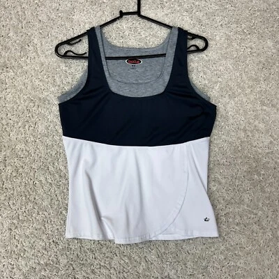 Camiseta sin mangas Bolle para mujer pequeña negra gris blanca ocio entrenamiento gimnasio yoga activo Foto 1 de 4