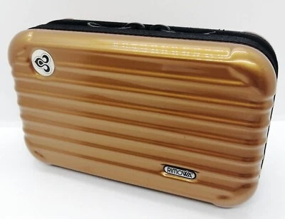 Rimowa Thai Airways First Class Travel Pouch Hard Case Gold Bronze Orange Used - Image 1 of 4
