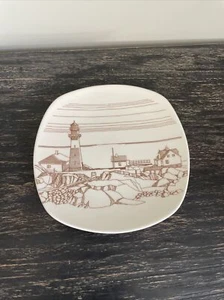 Figgjo pottery Norway lighthouse plate civitan club mandal 1984 - Picture 1 of 5