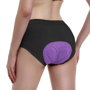 Women's Bike Bicycle Cycling 4D GEL Soft Sponge Padded Underwear Shorts Pants - Picture 1 of 22