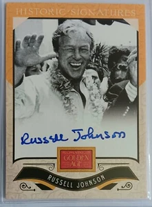 2012 Panini Golden Age Actor Russell Johnson On Card Auto Autograph Signed - Picture 1 of 1