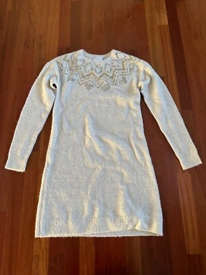 Vestido suéter lantejoulas Natal/Férias The Children's Place Girls tamanho 14 - Imagem 1 de 4