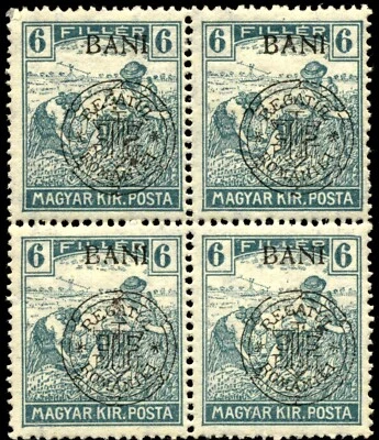 Romania Hungary 1919 CLUJ Harvester  ERROR: FoMANIEI  plate flaw MNH,OG  GENUINE - Image 1 of 4